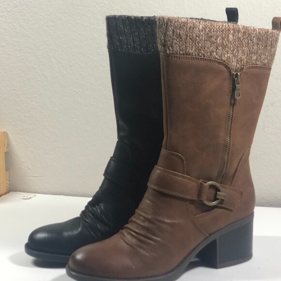 BARETRAPS BLACK AND BROWN HIGH HEELS,-#017 - Picture 1 of 13